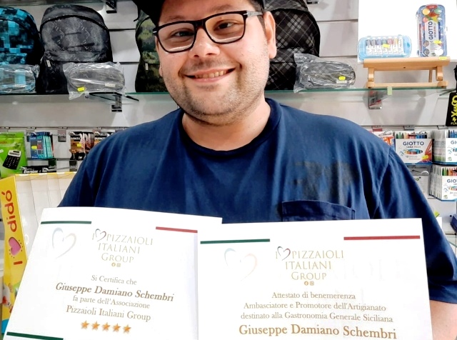 Niscemi: chef Giuseppe Damiano Schembri è Ambasciatore artigianato gastronomia siciliana